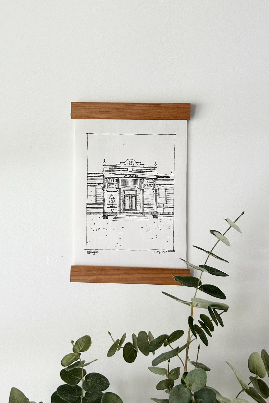 Custom A4 Fineline Ink Artwork- Printed on Canvas