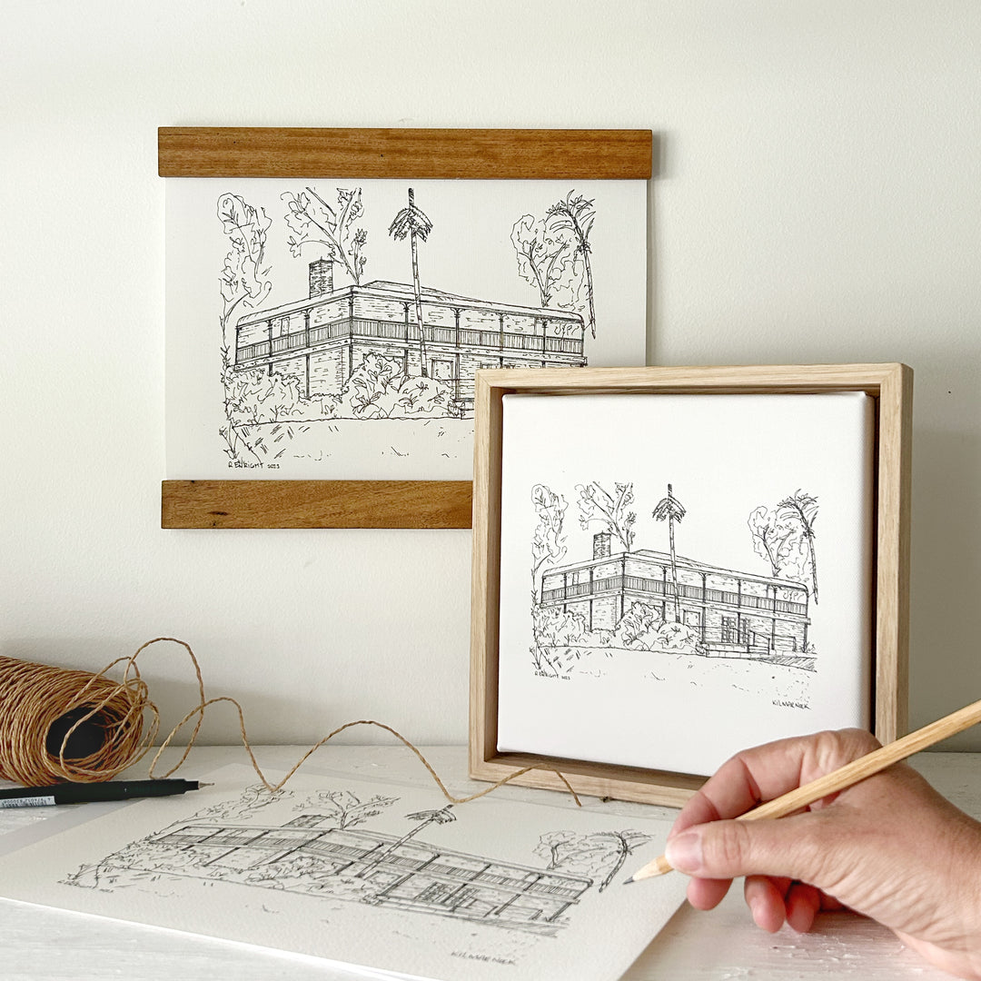 Oak Framed Canvas Artwork, 8x8 – The Masterpiece
