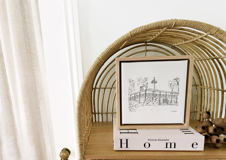 Oak Framed Canvas Artwork, 8x8 – The Masterpiece