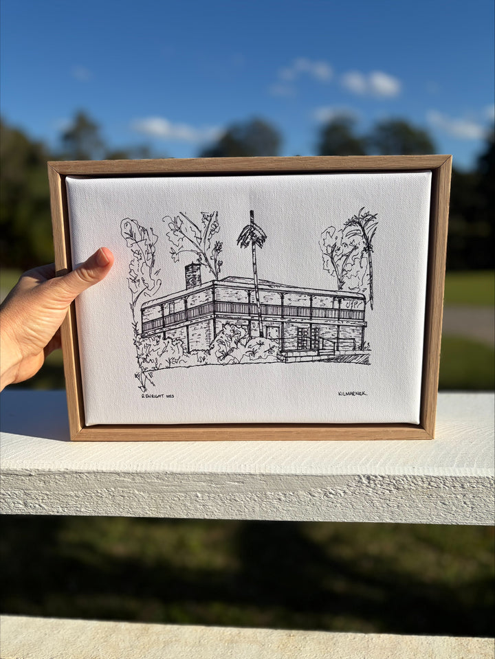 A4 Oak Framed Canvas Artwork, A4 Landscape or Portrait– The Gallery Piece